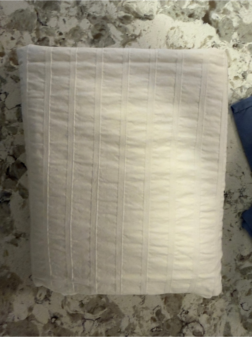 IKEA White cinched pillowcase/ Sham - Soft Stripe Design standard queen set